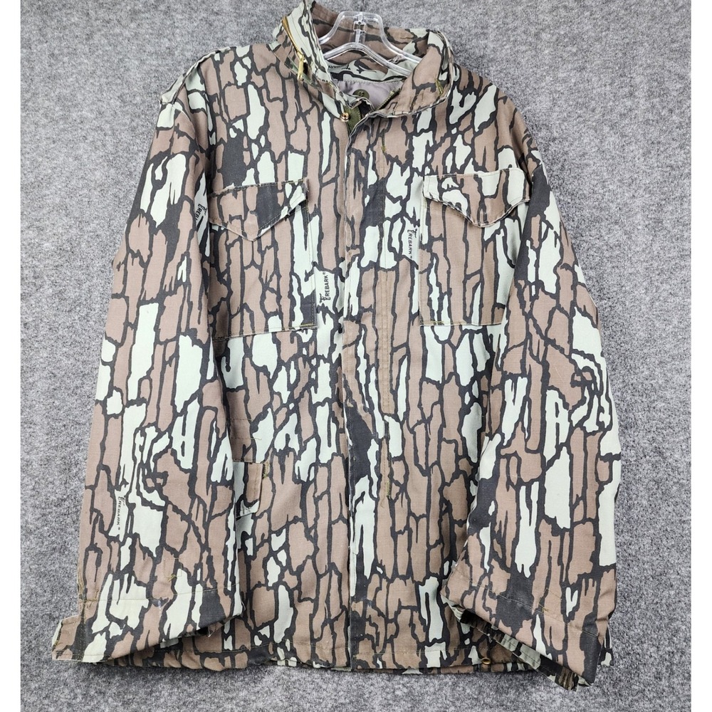 Military M-65 Field Jacket Mens Small Regular‎ Brown Trebark Camo Vintage USA
